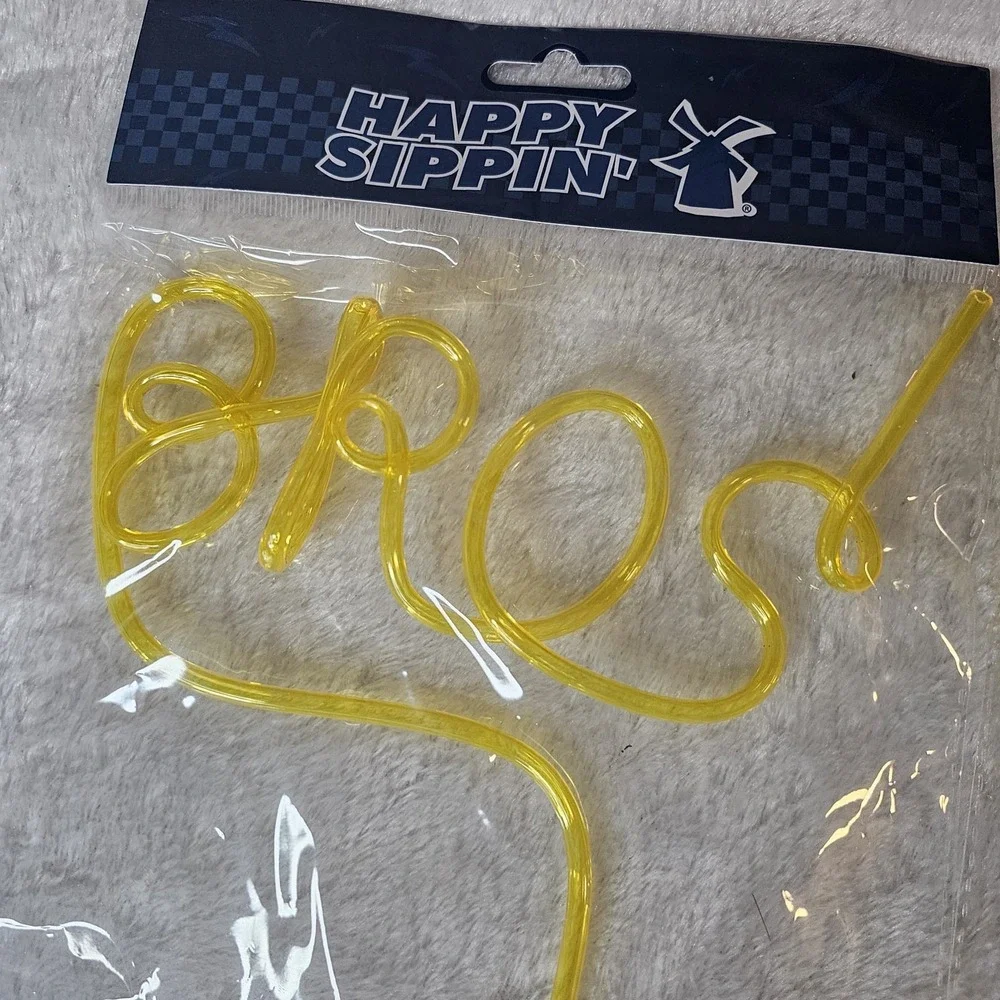 Dutch Bros Summer Silly Straw Yellow 